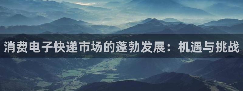 凯发国际娱乐官网入口网址|消费电子快递市场的蓬勃发展:机遇与挑战